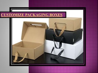 CUSTOMIZE PACKAGING BOXES
 