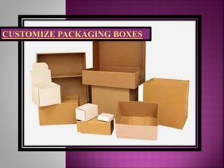 CUSTOMIZE PACKAGING BOXES
 
