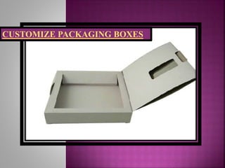 CUSTOMIZE PACKAGING BOXES
 