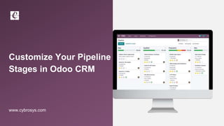 Customize Your Pipeline
Stages in Odoo CRM
www.cybrosys.com
 