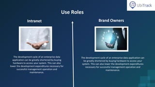 Intranet Brand Owners
Use Roles
The development cycle of an enterprise data
application can be greatly shortened by buying
hardware to access your system. This can also
lower the development expenditures necessary for
successful management operation and
maintenance.
The development cycle of an enterprise data application can
be greatly shortened by buying hardware to access your
system. This can also lower the development expenditures
necessary for successful management operation and
maintenance.
 