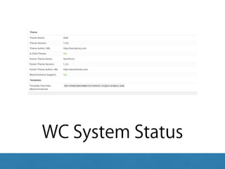 WC System Status
 