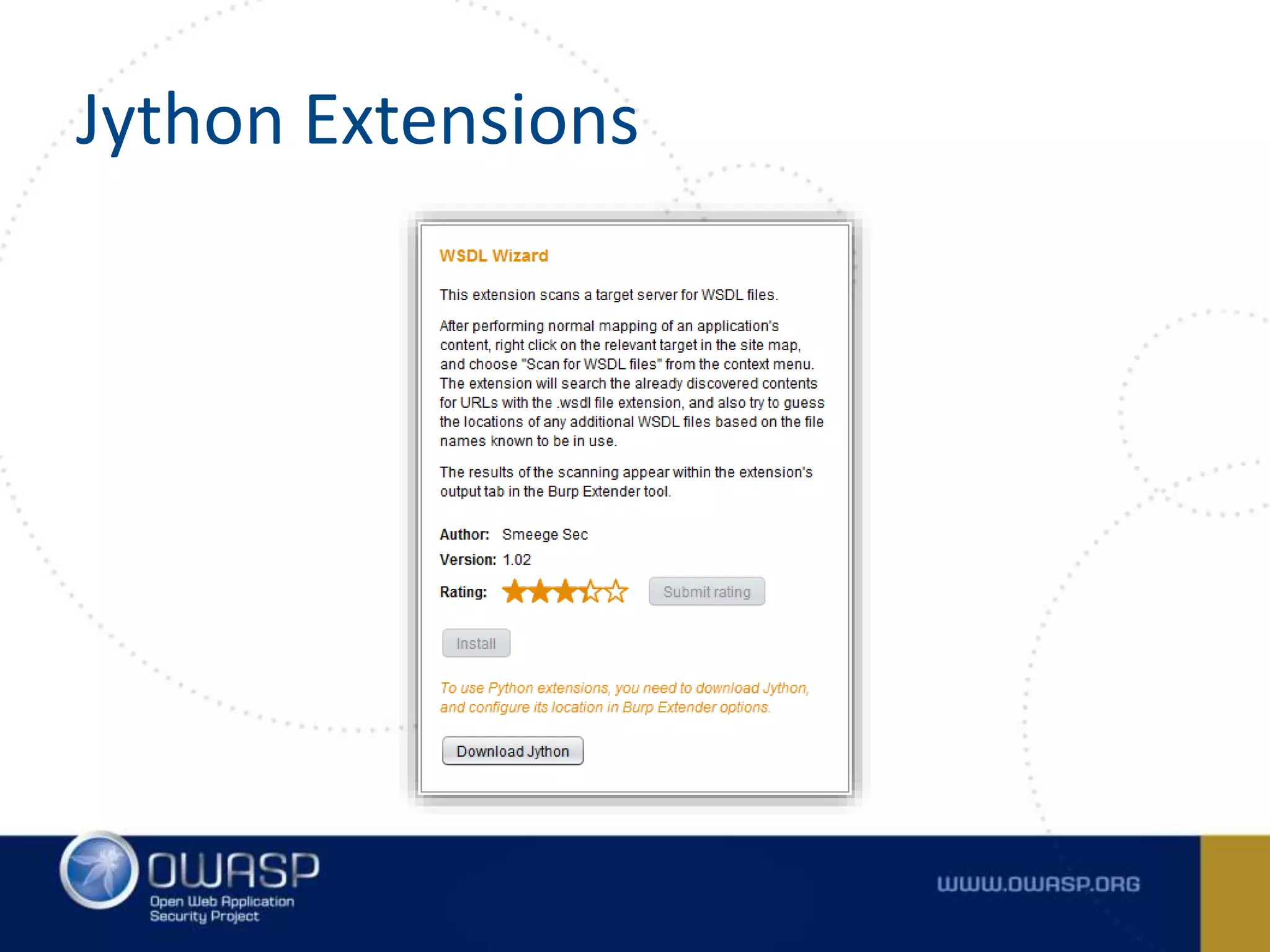 Jython Extensions
 