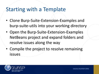 AppSec USA 2015: Customizing Burp Suite | PPTX