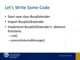 AppSec USA 2015: Customizing Burp Suite | PPTX