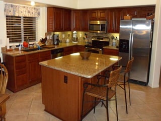 Custom kitchen cabinets, islands and granite countertops in phoenix az