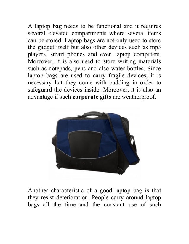 Custom laptop bags a great promotional product