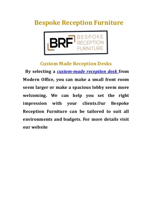 Custom Made Reception Desks