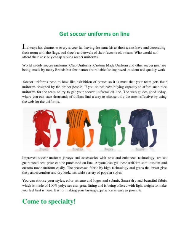 custom made soccer jerseys