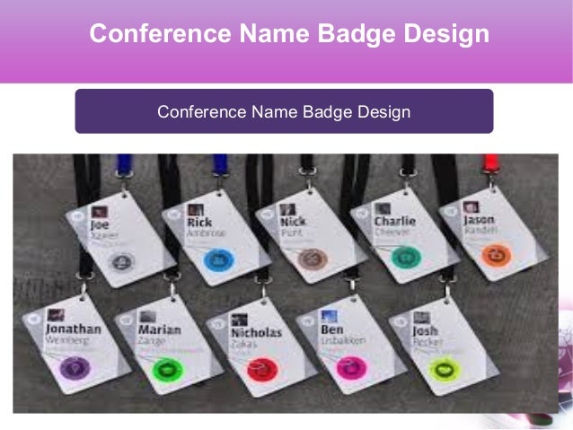 name badges design