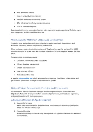 Custom Mobile App Solutions for Scalable iOS, Android, and Cross ...
