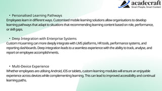 Custom Mobile Learning Solutions and mLearning for Smarter Employee ...