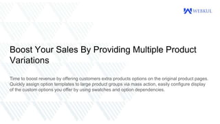 Multiple Sales Options Boost Your Sales By Providing Multiple Product Variations | PPT