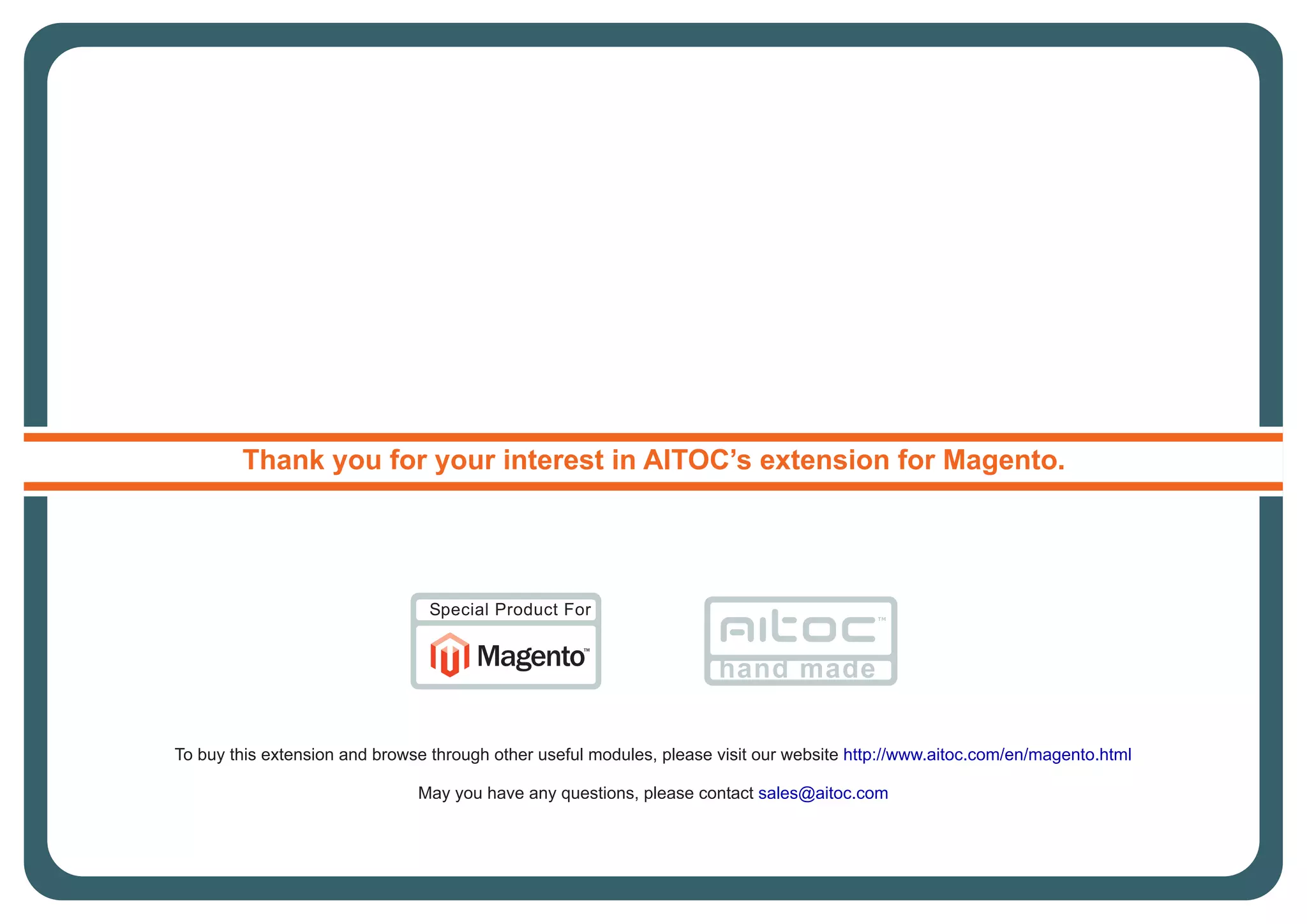 Unlike it was the case with Orders, you can
choose not to use Date in the numbers of
Shipments or Invoices.
Aitoc3. Custom Order Number Pro - General settings
 