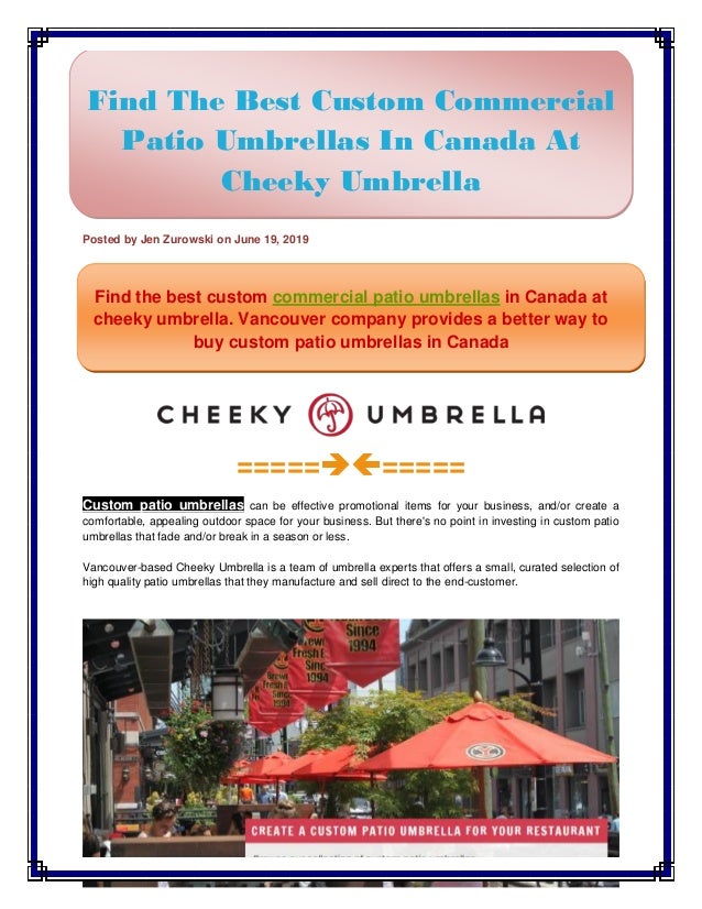 Custom Patio Umbrellas