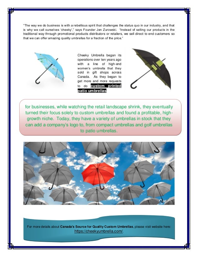 Custom Patio Umbrellas