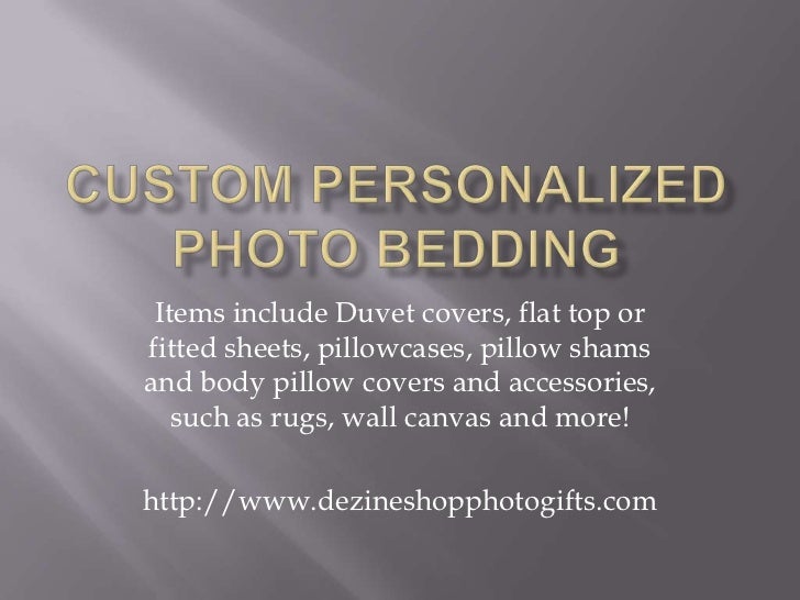 Custom Personalized Bedding