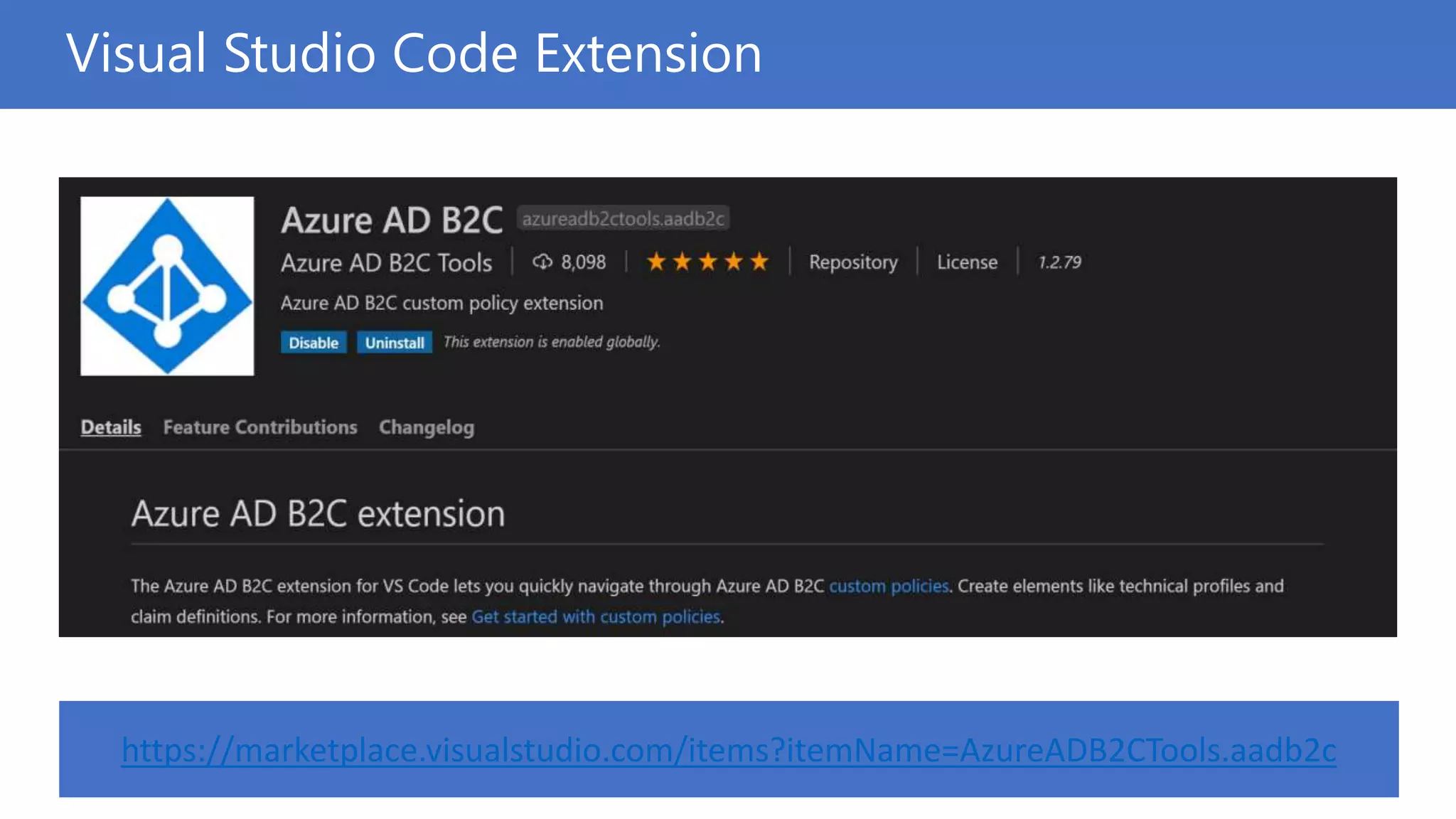 Visual Studio Code Extension
https://marketplace.visualstudio.com/items?itemName=AzureADB2CTools.aadb2c
 