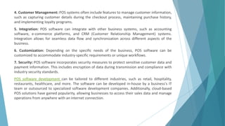 POS Software Development Services | PDF
