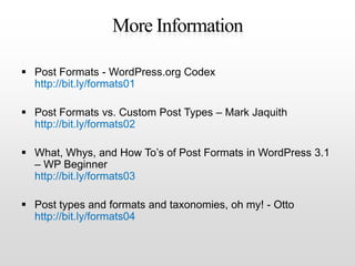 Custom Post Types and Taxonomies | PPTX