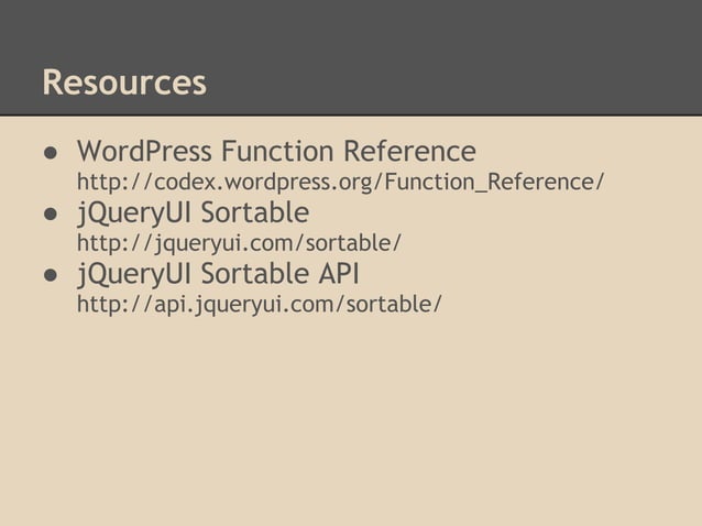 Creating a simple Custom Post Type sort UI | PPT
