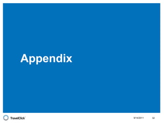 We drive performance and have the results to prove it.9/14/201117Increase in bookings 25%Increase in room nights25%Increase in YOY revenue21%PLEASE USE THIS SLIDE OR A CASE STUDY FROM THE END OF THE DECKNew Site