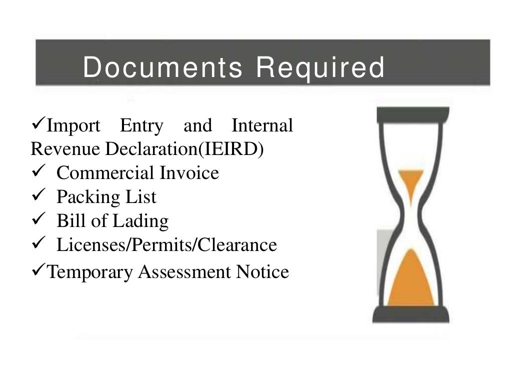 Customs Clearance Procedure for import and export