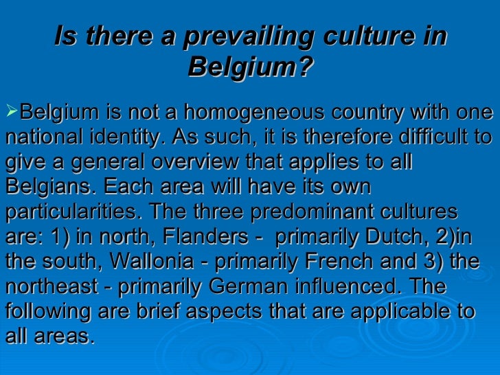 Customs And Traditions Of Belgium