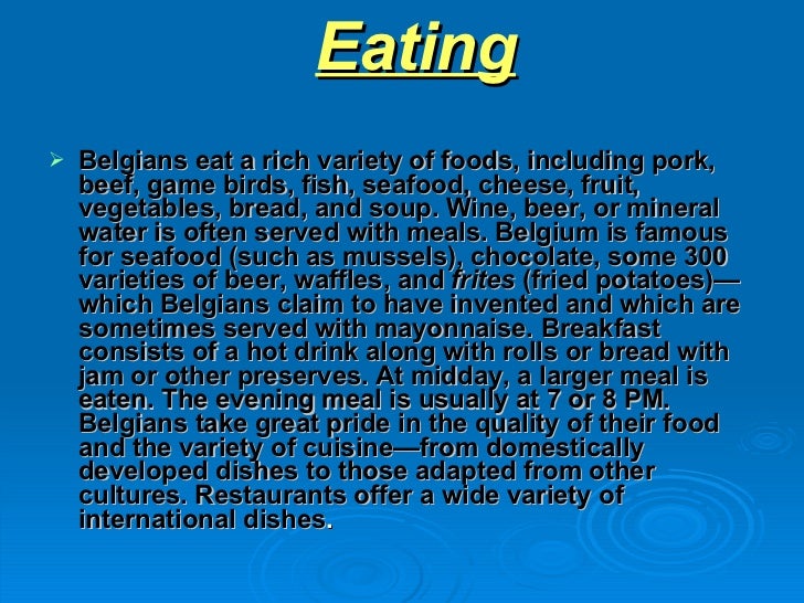 Customs And Traditions Of Belgium