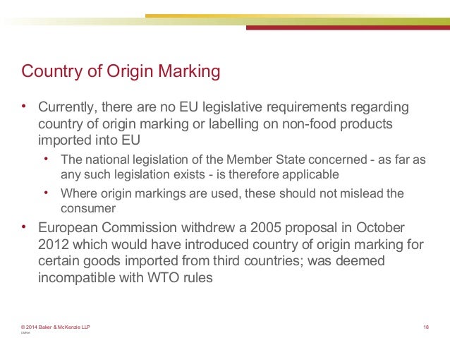 How To Determine Country Of Origin Of A Product