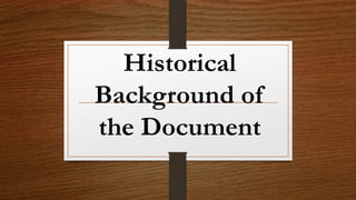 Customs-of-Tagalog.pptx Historical Background of the Documents | PPTX