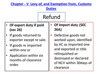 Customs act 1962 | PPTX