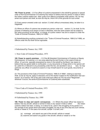 Customs act 1962 pdf | PDF