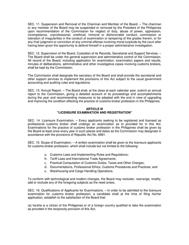 Customs Broker Law Ra 9280 customs-broker-law-ra-9280