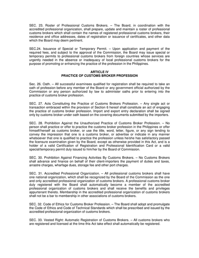 Customs Broker Law Ra 9280 customs-broker-law-ra-9280