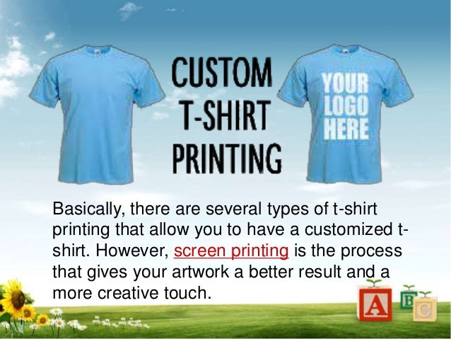 Custom screen printed tshirts