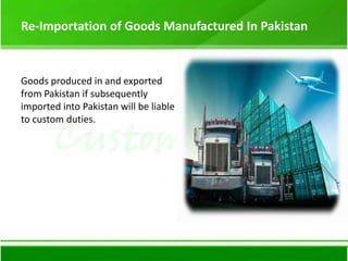 Customs duty in pakistan | PPTX