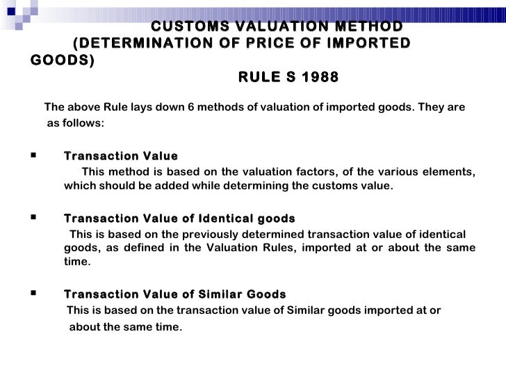 Customs duty on branded goods