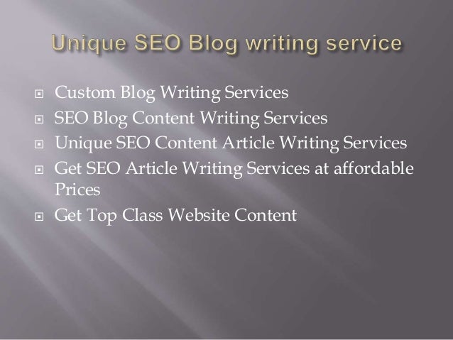 Custom seo article writing service