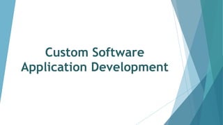 Custom Software Application Development | PDF