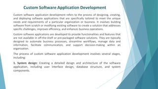Custom Software Application Development | PDF