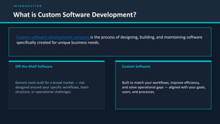 Custom Software Development: Tailored Technology Solutions for Business ...