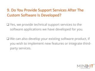 Custom Software Development FAQ | PDF