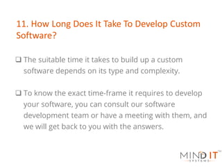 Custom Software Development FAQ | PDF