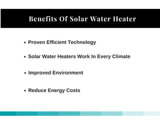 Solar Water Heating System | PDF