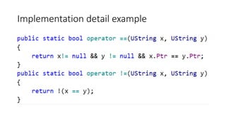 Implementation detail example
 