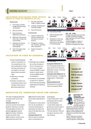 Customs valuation basics | PDF