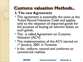 CUSTOMS VALUATION PRINCIPLESgoooooood.ppt