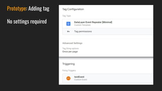 Prototype: Adding tag
No settings required
 