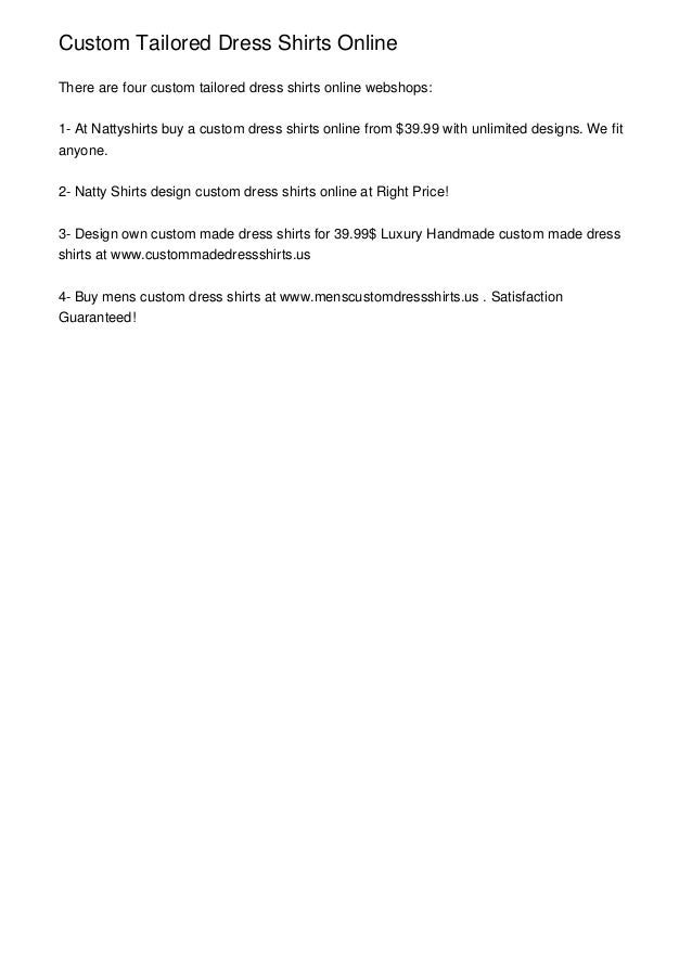 fitted dress shirts online